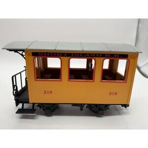 LGB 93002 Short Island Railroad Passenger Car #219 G Gauge Lehmann w Box